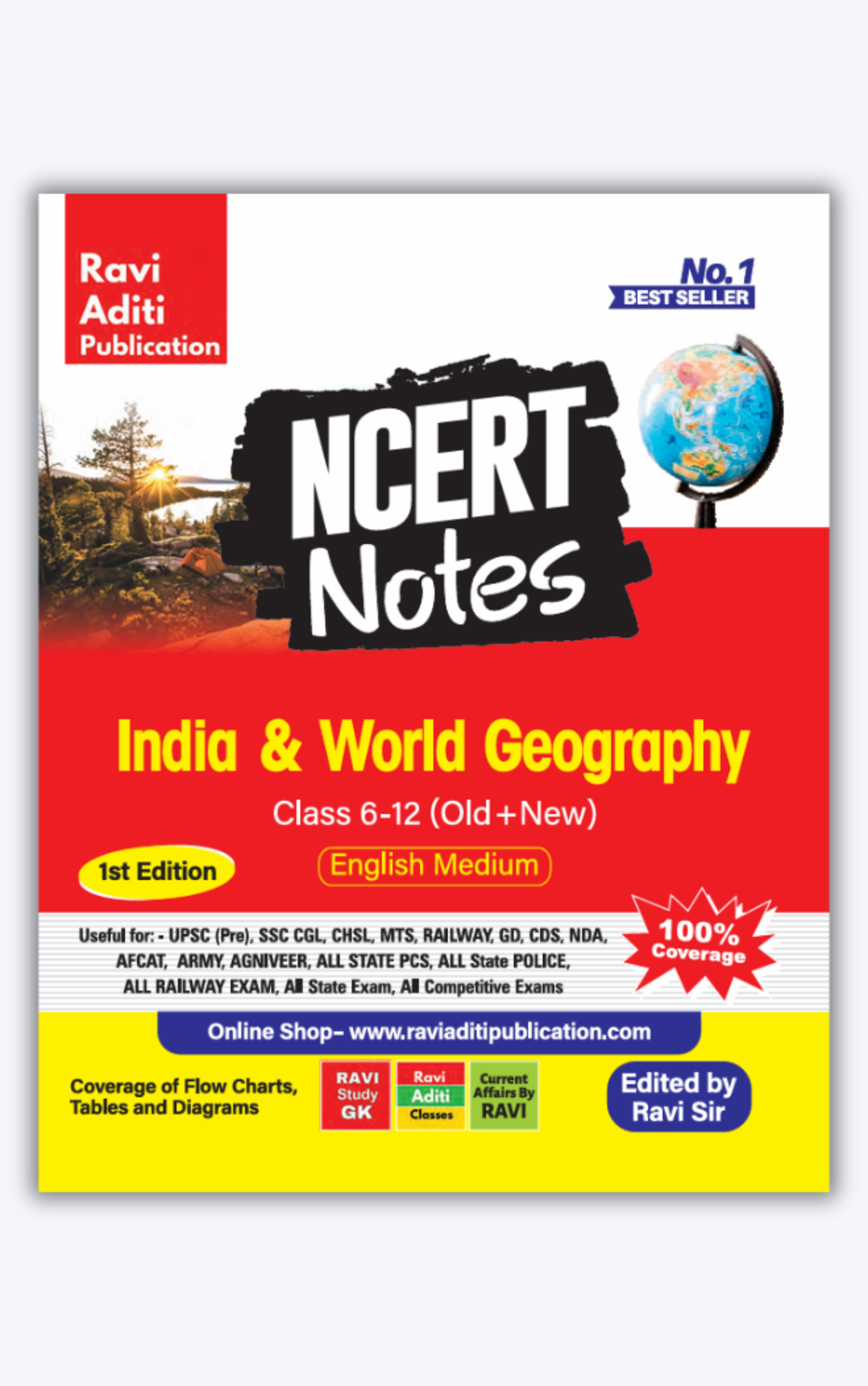 India & World Geography NCERT Notes | GK GS Book | English Medium | Code RAC 014